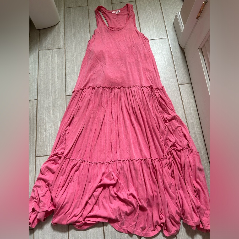 Sundry Pink Tiered Maxi Dress Size 1 (see Description)
